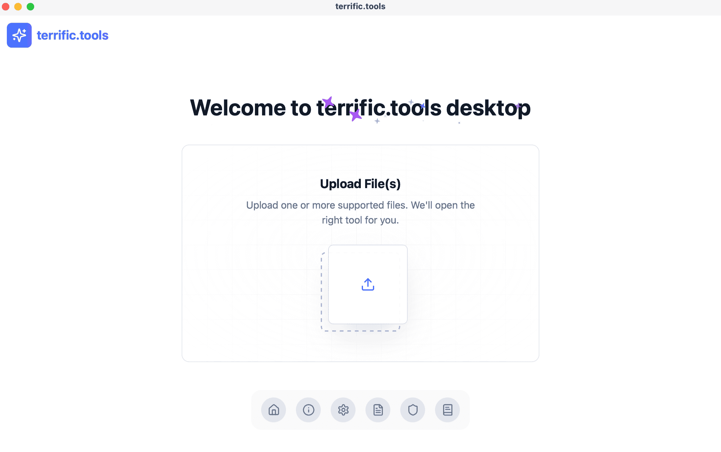 terrific.tools Desktop App Interface